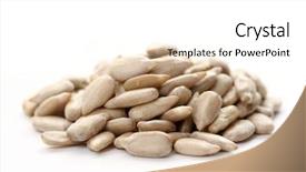  Presentation with sunflower sunflower sunflower sunflower sunflower - Presentation having sunflower seeds isolated on white background and a white colored foreground