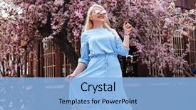  Presentation with smell - Audience pleasing PPT theme consisting of sunglasses enjoying smell of pink backdrop and a light blue colored foreground