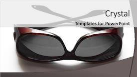  Presentation with eye cataract - Theme with sunglasses for post eye background and a white colored foreground