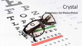  Presentation with prescription - Slides enhanced with sunglasses on the eye chart background and a white colored foreground