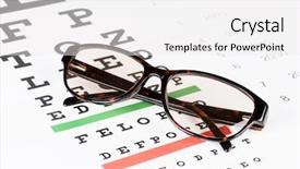  Presentation with prescription - Amazing theme having sunglasses on the eye chart backdrop and a white colored foreground