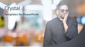  Presentation with christian - Audience pleasing slide deck consisting of sunglasses over isolated background thinking backdrop and a sky blue colored foreground