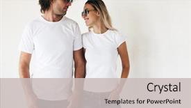  Presentation with blanc - Beautiful PPT layouts featuring sunglasses posing against white backdrop and a light gray colored foreground
