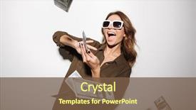  Presentation with banknotes - Presentation theme consisting of sunglasses throwing out money background and a tawny brown colored foreground