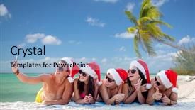  Presentation with summer holiday move - Colorful presentation theme enhanced with sunglasses winter - summer vacation holidays technology travel backdrop and a  colored foreground