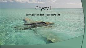  Presentation with airplane crash - Slide deck with sunken airplane exuma bahamas background and a light gray colored foreground