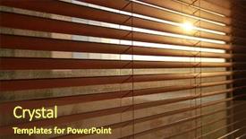  Presentation with vertical - PPT layouts having sunlight behind vertical blinds background and a tawny brown colored foreground