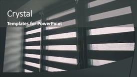  Presentation with sunlight - Cool new presentation design with sunlight-enters-the-room-through backdrop and a dark gray colored foreground