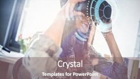  Presentation with digital image - Slide deck consisting of sunlight illuminating side - digital image of volume knob background and a gray colored foreground