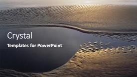  Presentation with sunlight - Colorful slides enhanced with sunlight-on-tidal-flats backdrop and a dark gray colored foreground