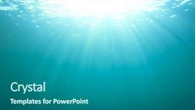  Presentation with sunlight - Presentation having sunlight underwater background and a gray colored foreground