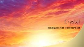  Presentation with summer - Theme enhanced with sunlit-clouds-in-summer-sky background and a yellow colored foreground