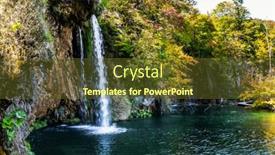  Presentation with waterfalls - Colorful PPT layouts enhanced with sunny-autumn-day-the-transparent backdrop and a tawny brown colored foreground