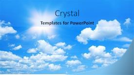  Presentation with sky sun - Audience pleasing PPT theme consisting of sunny-background-blue-sky backdrop and a light blue colored foreground