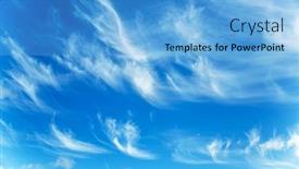  Presentation with sunny sky - Beautiful slide set featuring sunny-background-blue-sky backdrop and a light blue colored foreground