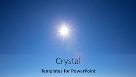  Presentation with sunny sky - Theme having sunny-background-blue-sky background and a light blue colored foreground