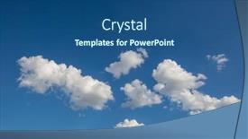  Presentation with sunny sky - PPT theme with sunny-background-blue-sky background and a ocean colored foreground