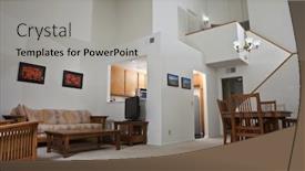  Presentation with release - Slides with sunny california townhouse style condo living room the wall art photos are the photographer's work and are included in the release background and a light gray colored foreground