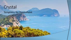  Presentation with landscape - PPT layouts having sunny day and beautiful landscape background and a  colored foreground