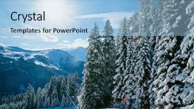  Presentation with resort - Beautiful presentation featuring sunny day at val di backdrop and a light blue colored foreground