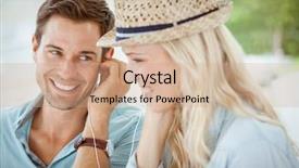  Presentation with listening - Slides enhanced with sunny day in the city background and a coral colored foreground