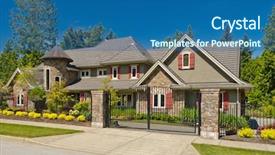  Presentation with luxury house - Cool new theme with sunny day in vancouver canada backdrop and a ocean colored foreground