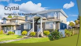  Presentation with luxury vintage house - Slides having sunny day in vancouver canada background and a  colored foreground