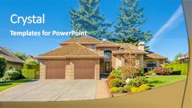  Presentation with luxury house - Amazing PPT layouts having sunny day in vancouver canada backdrop and a  colored foreground