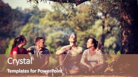  Presentation with hookah - Colorful PPT layouts enhanced with sunny day while smoking hookah backdrop and a coral colored foreground