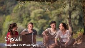  Presentation with group - Amazing presentation theme having sunny day while smoking hookah backdrop and a tawny brown colored foreground