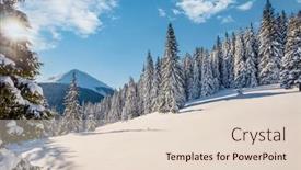  Presentation with earth day - Colorful presentation design enhanced with sunny-frosty-day-in-snowy backdrop and a lemonade colored foreground