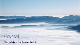  Presentation with earth day - Presentation featuring sunny-frosty-day background and a sky blue colored foreground