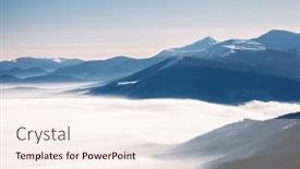  Presentation with earth day - Presentation design with sunny-frosty-day background and a cream colored foreground