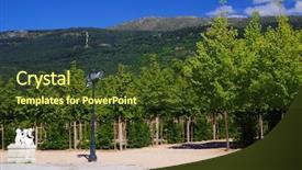  Presentation with abstract gardens - PPT layouts featuring sunny leone - beautiful gardens of the granja background and a  colored foreground