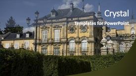  Presentation with neo classic villa almerico capra - Theme with sunny leone - maze palacio de la granja background and a  colored foreground