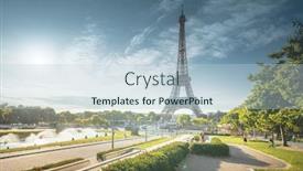  Presentation with paris - PPT layouts with sunny-morning-in-paris-france background and a lemonade colored foreground