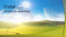  Presentation with beautiful spanish landscape costa blanca - Audience pleasing slides consisting of sunny mountains - landscape at the sunrise beautiful backdrop and a light blue colored foreground