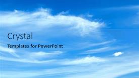  Presentation with sunny sky - PPT layouts consisting of sunny-natural-background-blue-sky background and a light blue colored foreground