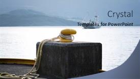  Presentation with norway - Slide deck enhanced with sunny-norwegian-landscape-berth background and a light blue colored foreground