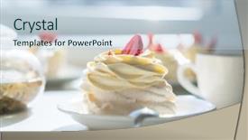  Presentation with tea party - Colorful presentation theme enhanced with sunny room tea party backdrop and a  colored foreground