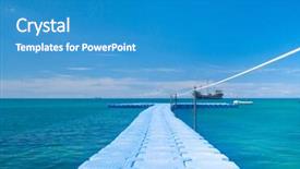  Presentation with serenity - Cool new presentation design with sunny serenity calm meditation backdrop and a teal colored foreground