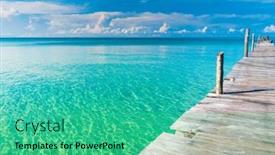  Presentation with serenity - Slides having sunny-serenity-calm-meditation background and a teal colored foreground