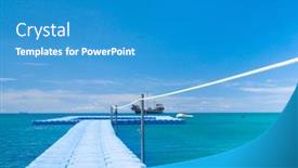  Presentation with serenity - Audience pleasing PPT theme consisting of sunny serenity calm meditation backdrop and a teal colored foreground