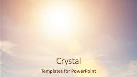  Presentation with vintage retro - Audience pleasing presentation theme consisting of sunny sky background in vintage backdrop and a lemonade colored foreground