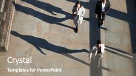  Presentation with urban - Colorful slide set enhanced with sunny urban street horizontal backdrop and a gray colored foreground