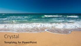  Presentation with queensland - Audience pleasing PPT layouts consisting of sunny view of shelly beach at caloundra sunshine coast queensland australia backdrop and a coral colored foreground