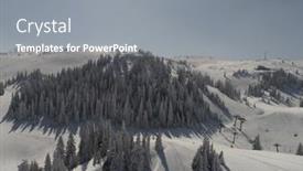  Presentation with snow day - Presentation theme enhanced with sunny-winter-day-with-fresh background and a gray colored foreground