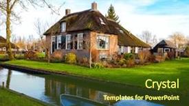  Presentation with sunny winter day the snow - PPT layouts having sunny winter morning netherlands background and a tawny brown colored foreground