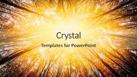  Presentation with green nature - PPT theme having sunrays mist - autumn forest trees nature green background and a  colored foreground