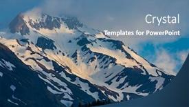  Presentation with high fidelity - Beautiful presentation theme featuring sunrice-in-high-tauern-east backdrop and a seafoam green colored foreground